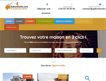 Tablet Screenshot of gabonhome.com